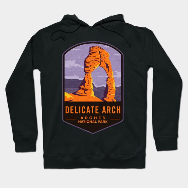 Delicate Arch Arches National Park Hoodie by JordanHolmes